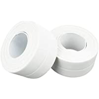 FANDE 2 Rollos Cinta de Sellado-Autoadhesivas Cinta-Cinta Autoadhesiva de PE de Calafateo Impermeable- para Baño…